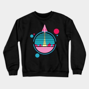 Space Rocket Launch Crewneck Sweatshirt